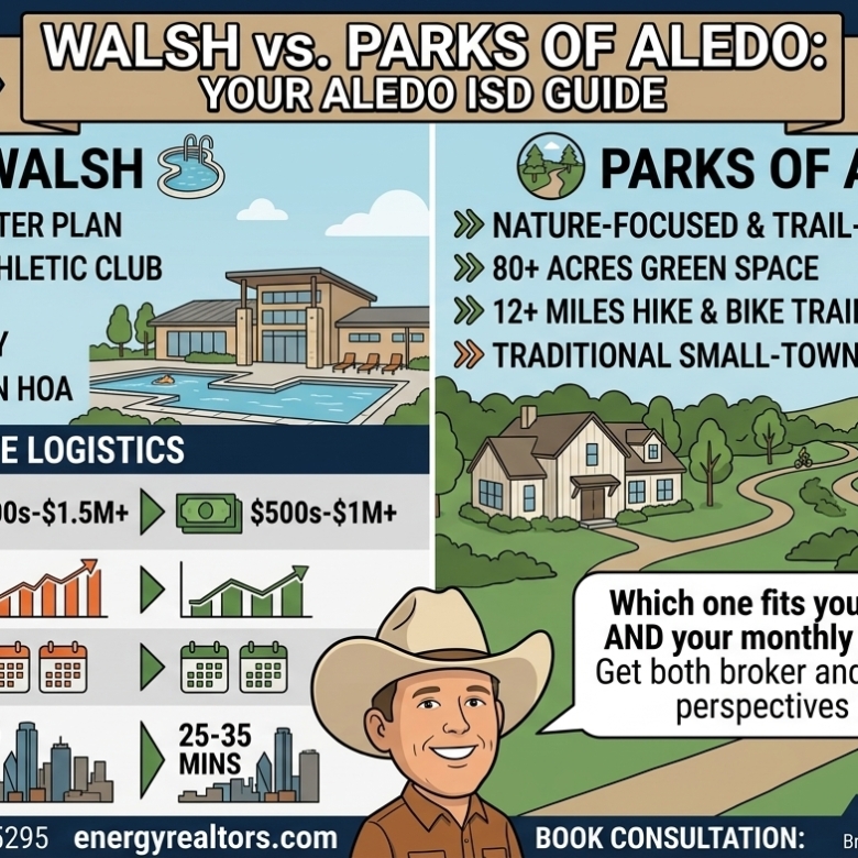 Walsh vs. Parks of Aledo: Which Aledo ISD Community Fits You?
