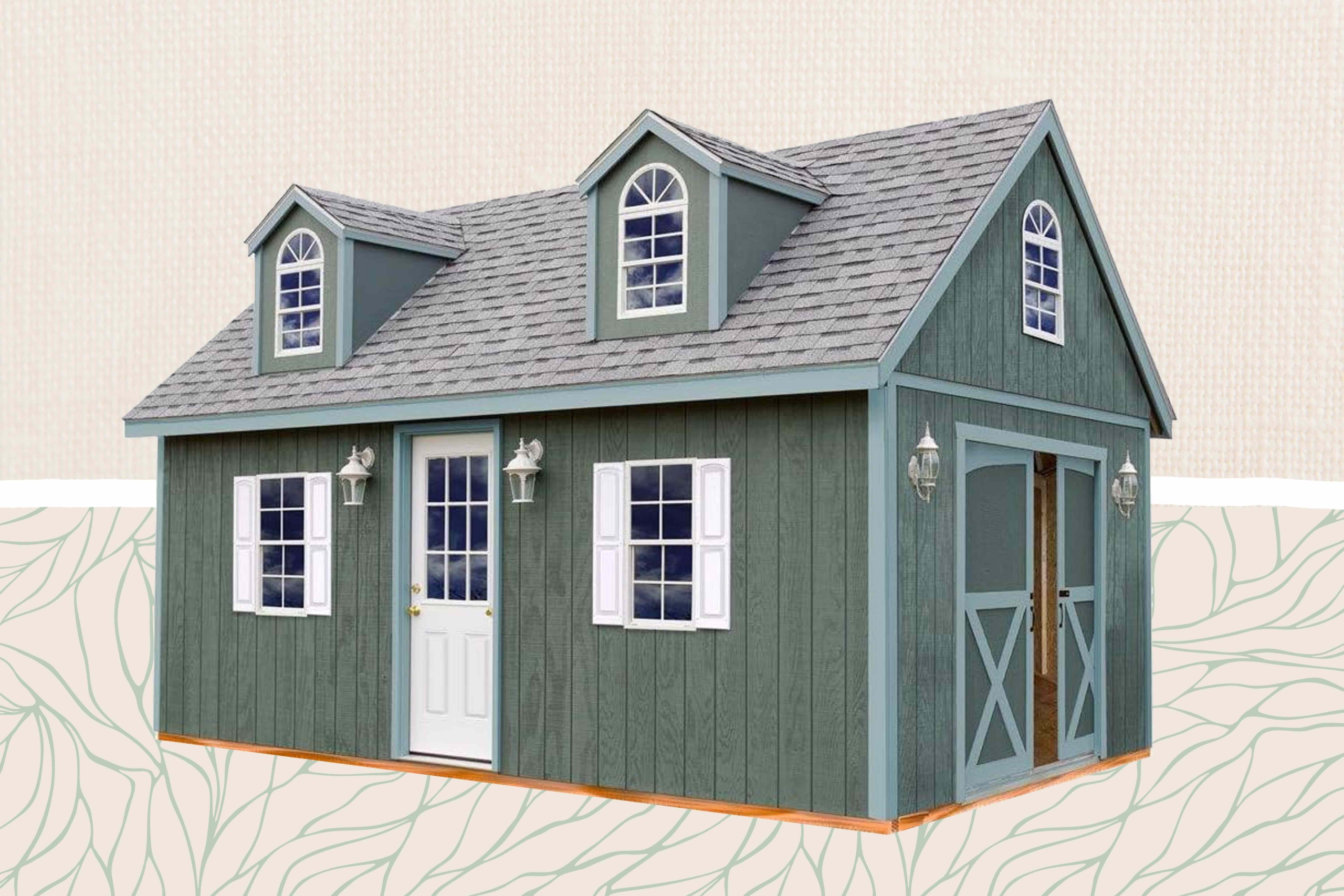 amazon-dropped-a-charming-storage-shed-that-could-double-as-a-tiny-house—and-it-includes-a-gigantic-second-story-loft