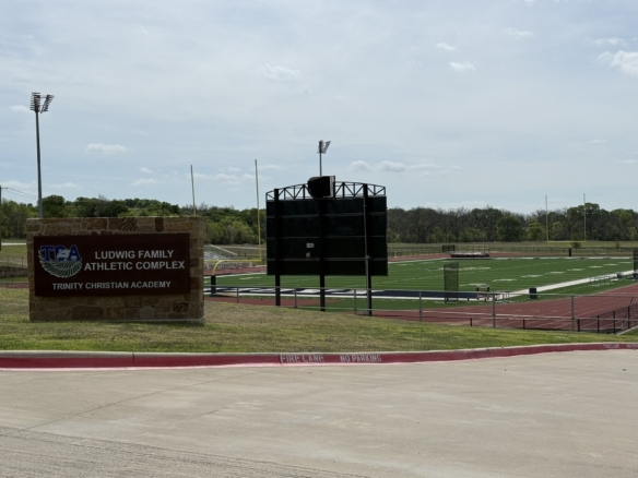 Trinity Christian Academy Eagles football field near Aledo Texas