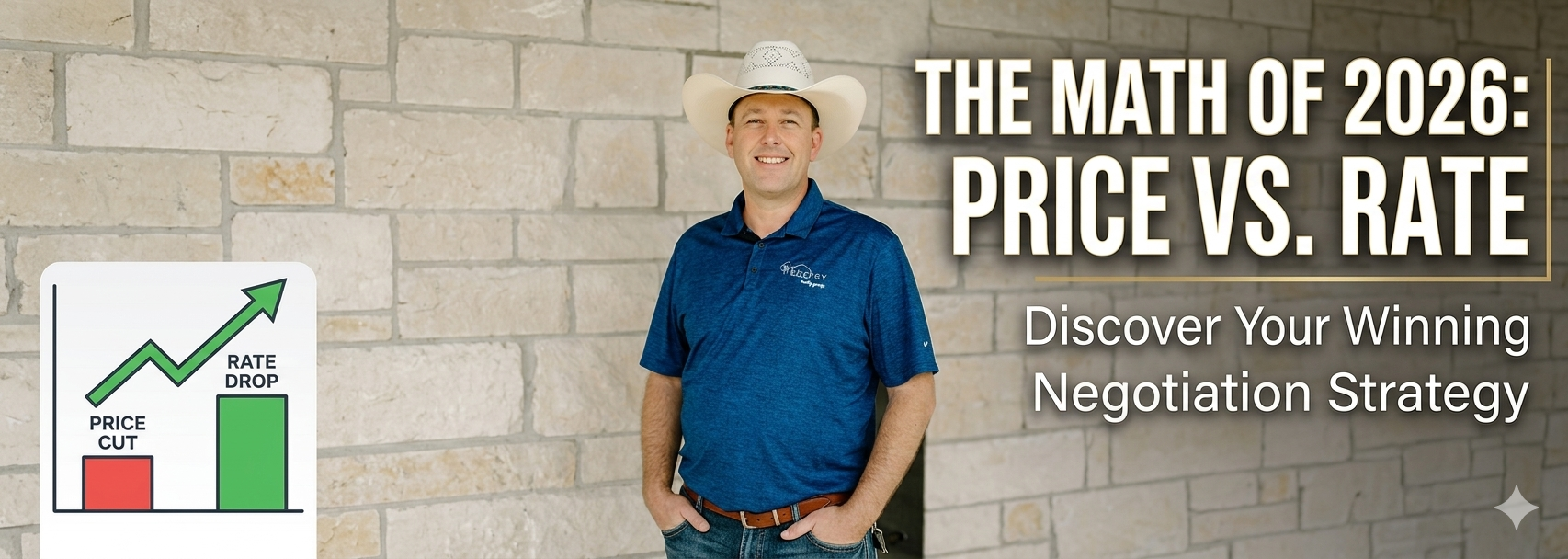 Real Estate Broker Nick Getzendanner explains the 'Math of 2026,' comparing the long-term financial benefits of a mortgage rate drop versus a home price cut for DFW buyers.